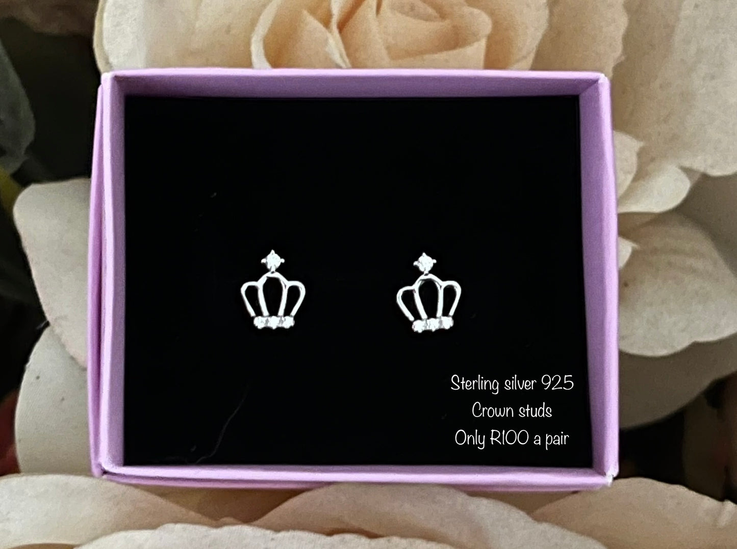 Princess Crown earring studs