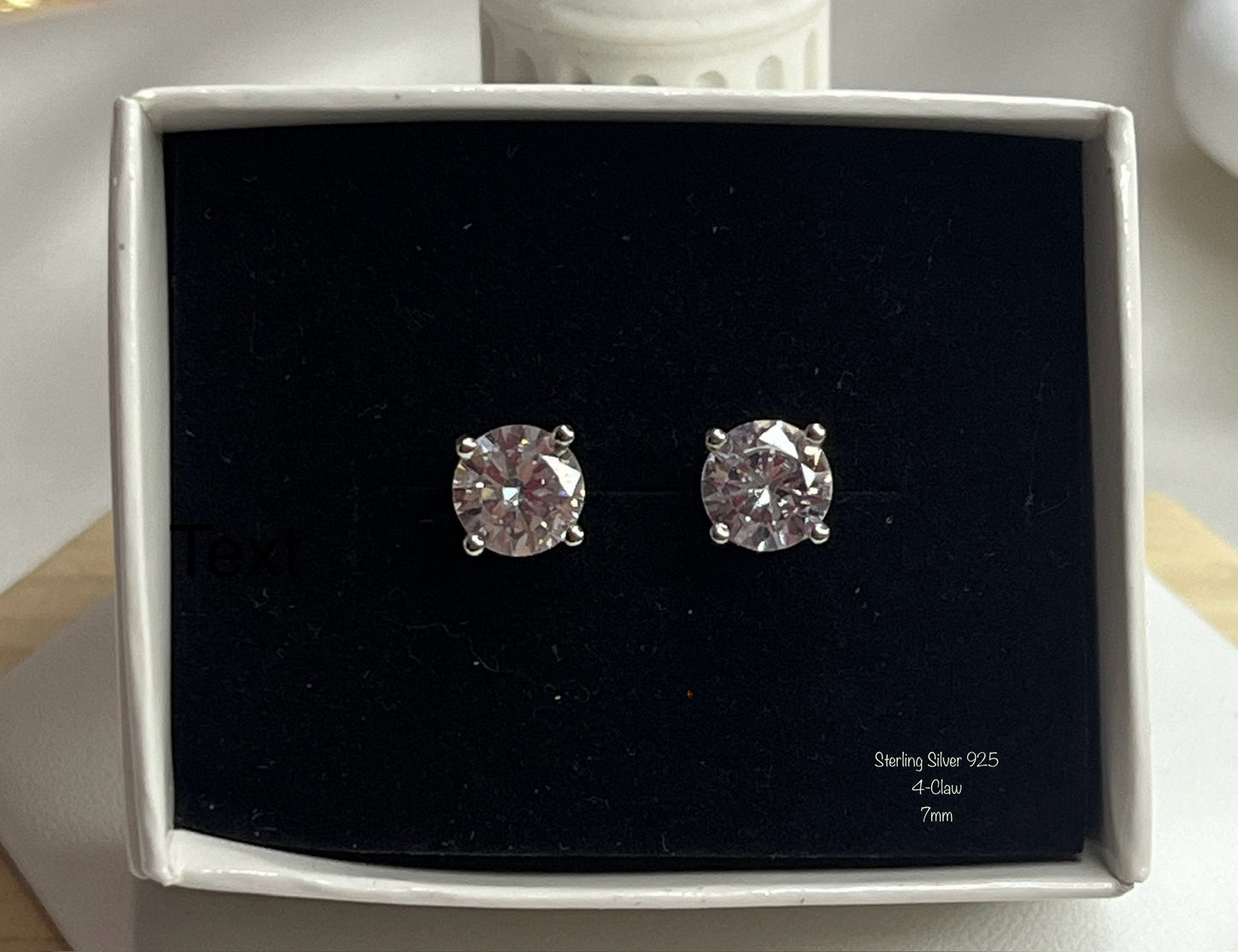 Classic 4-Claw cz studs