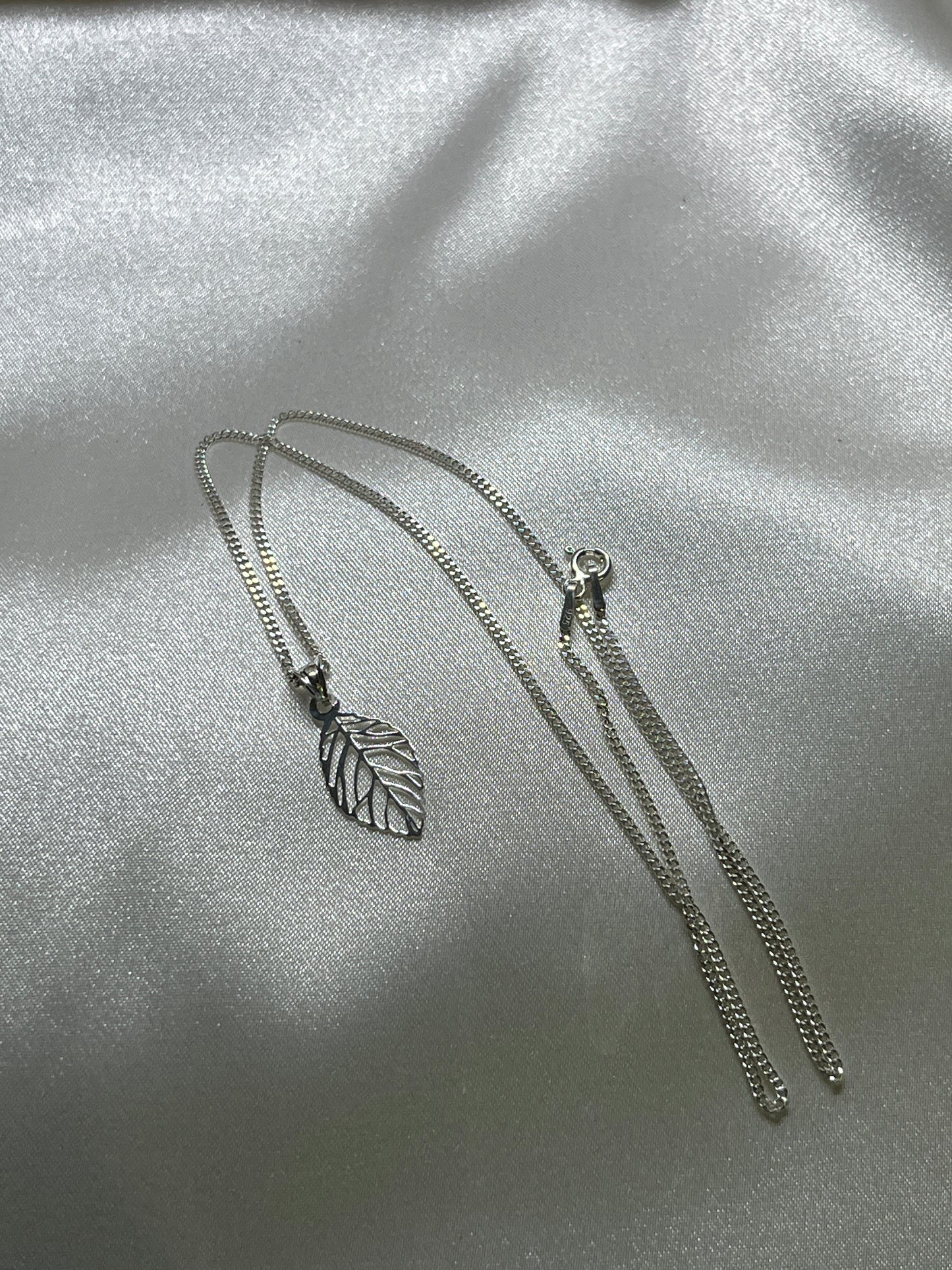 Oragami Leaf necklace