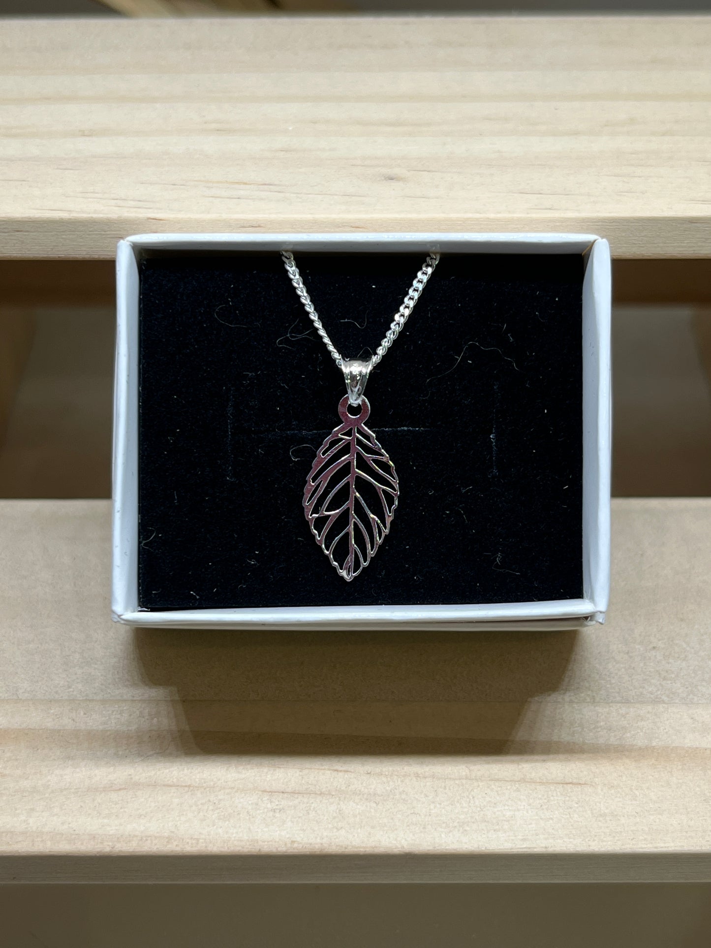 Oragami Leaf necklace