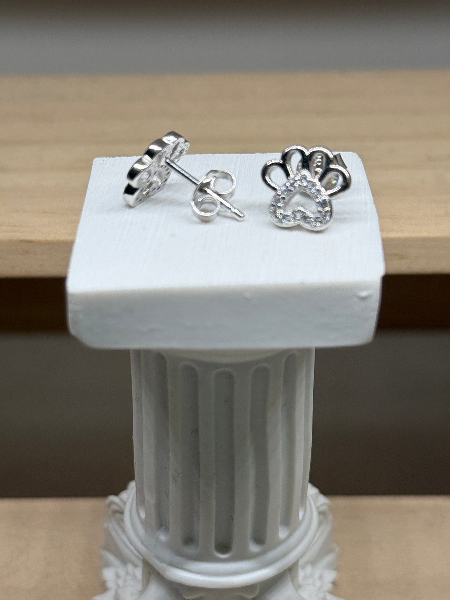 Paw Print Studs