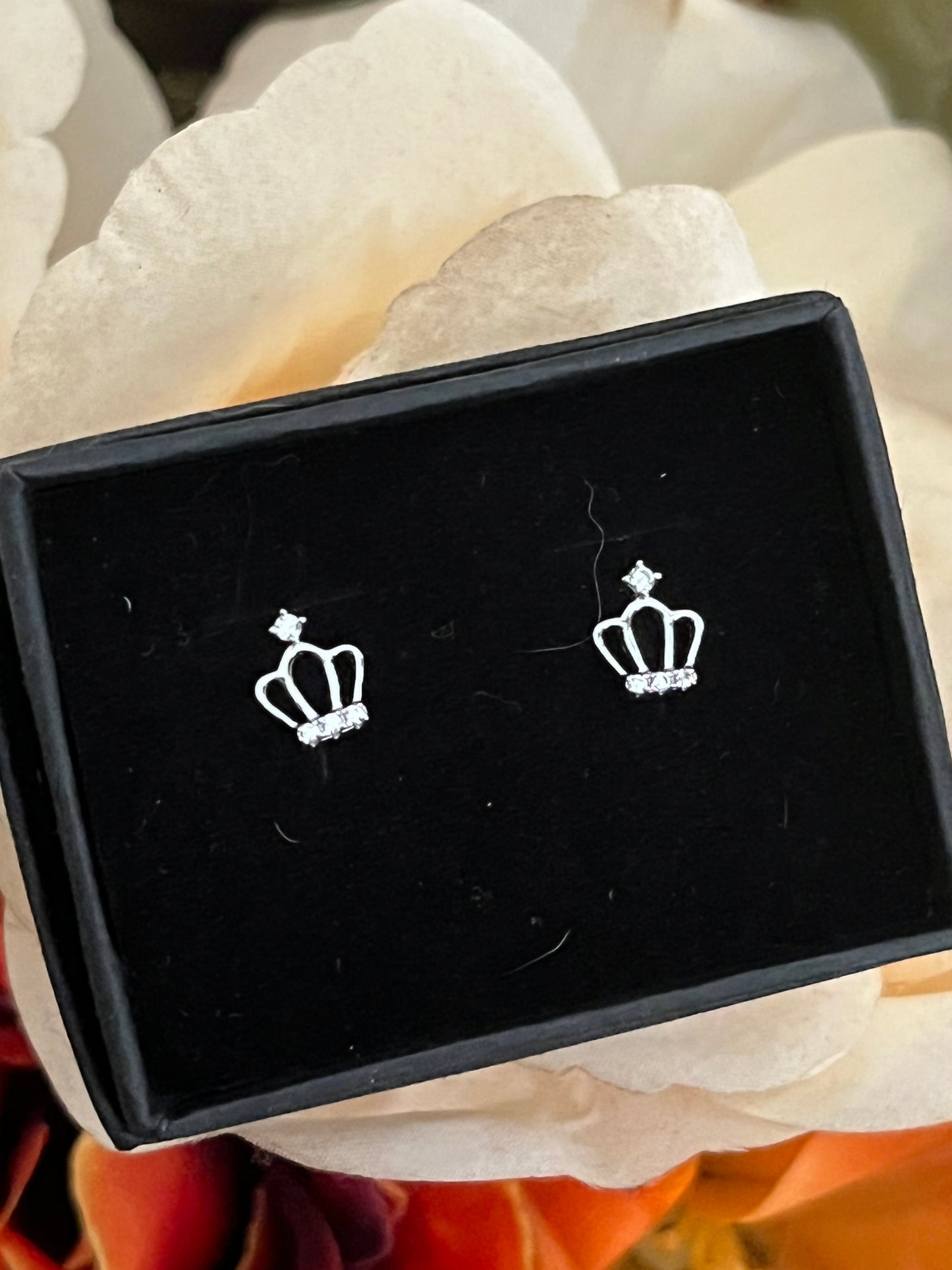 Princess Crown earring studs