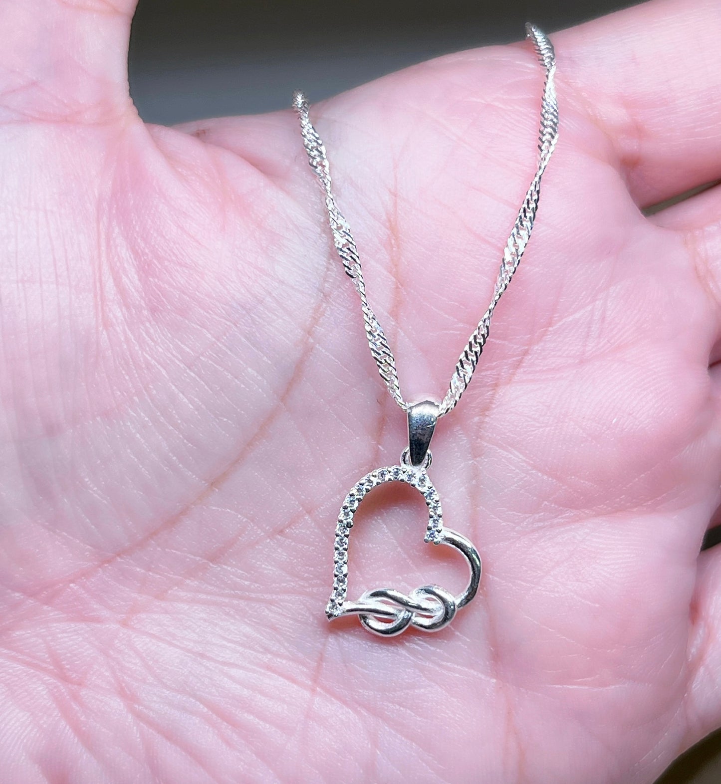 Heart Knot Necklace