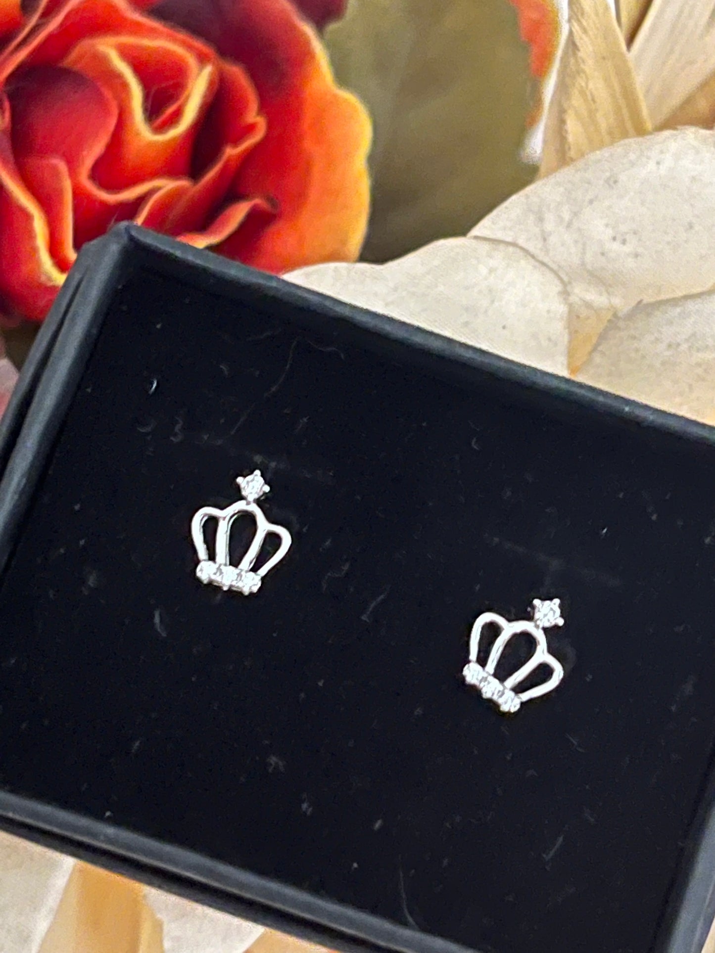 Princess Crown earring studs