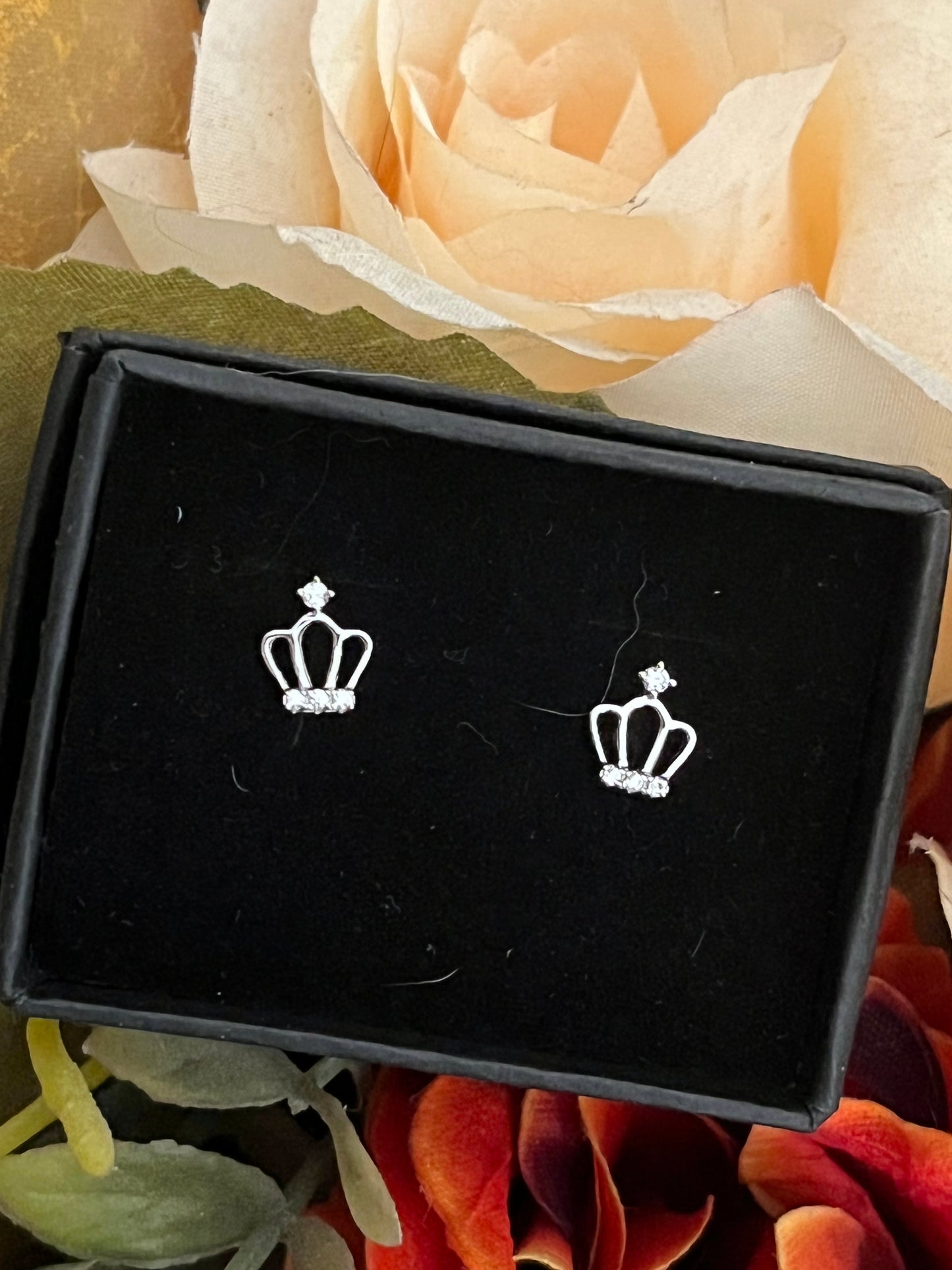 Princess Crown earring studs
