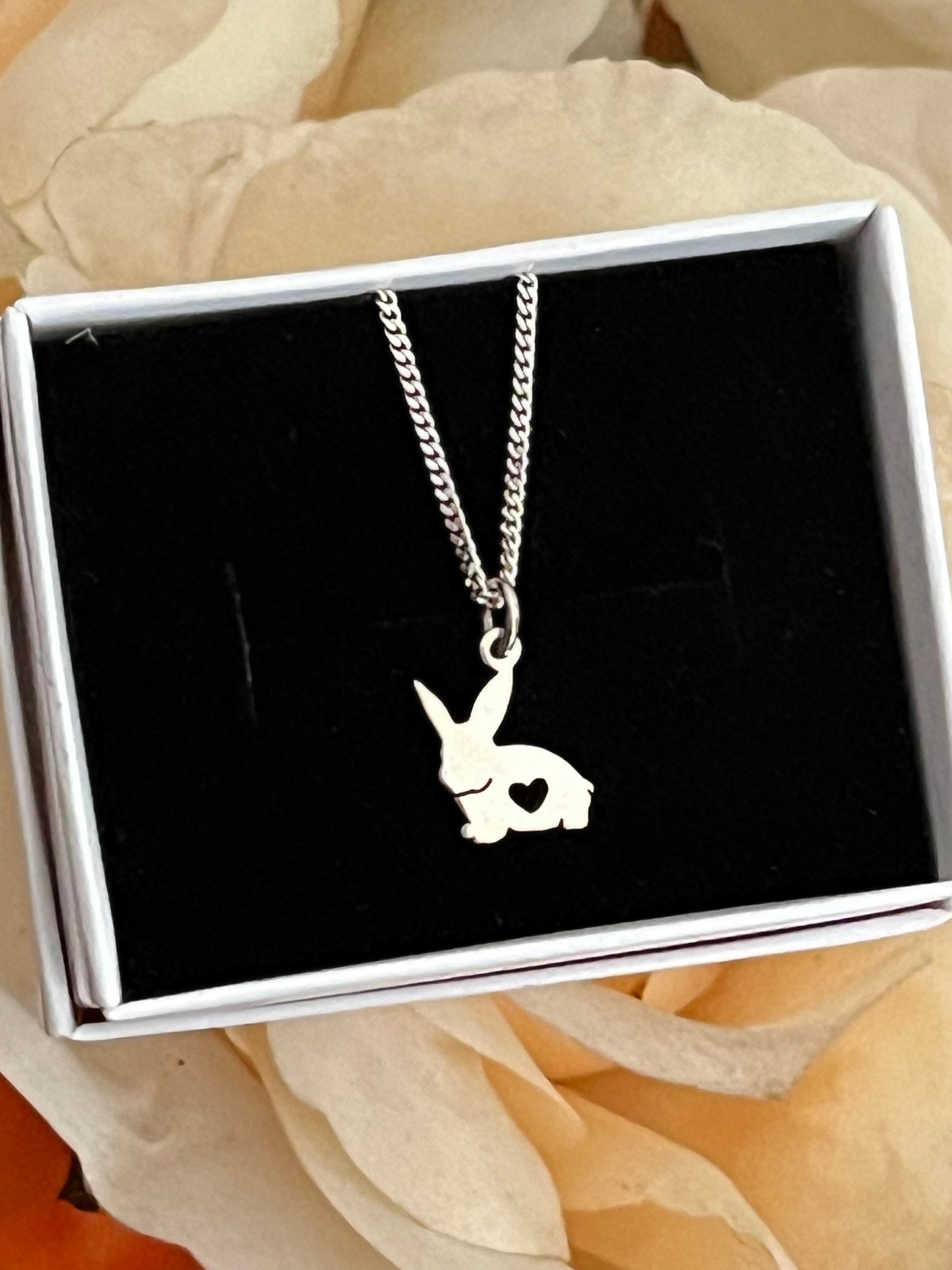 Handmade tiny bunny necklace - By order only