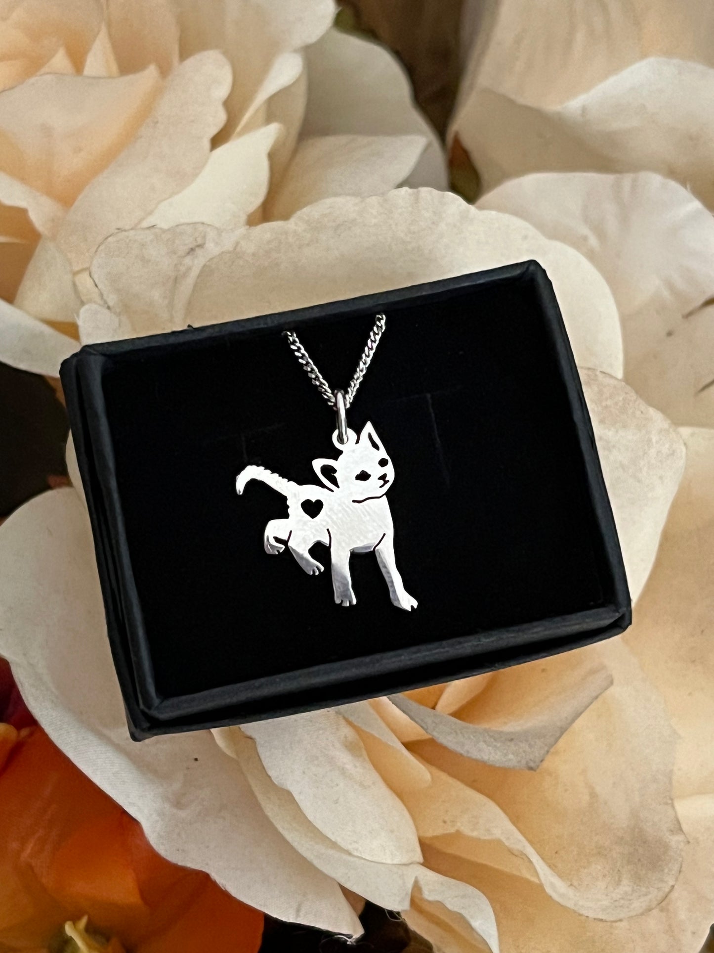 Walking Cat necklace - Handmade -By order only