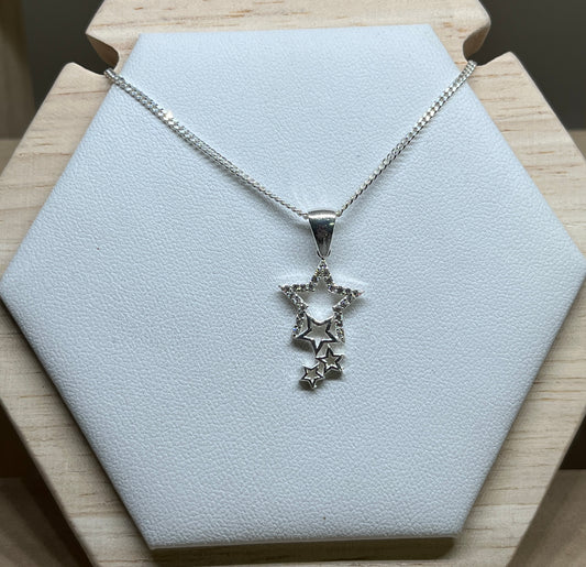 Triple Star necklace