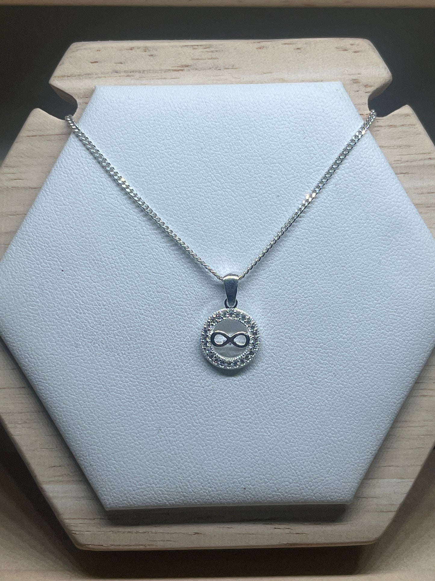 Infinity Disc necklace