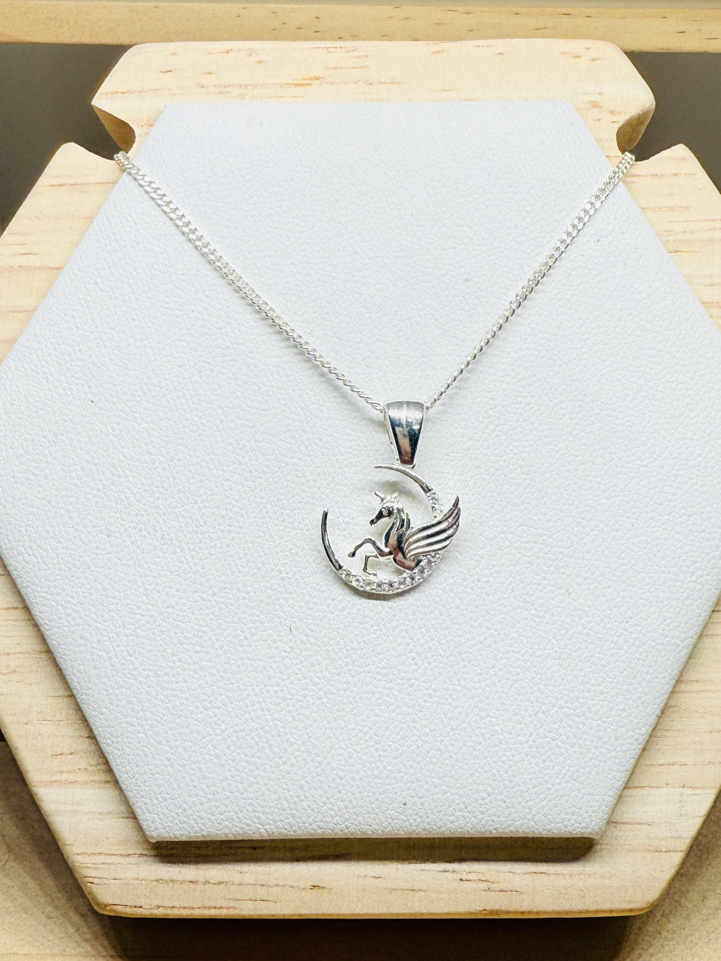 Unicorn moon necklace
