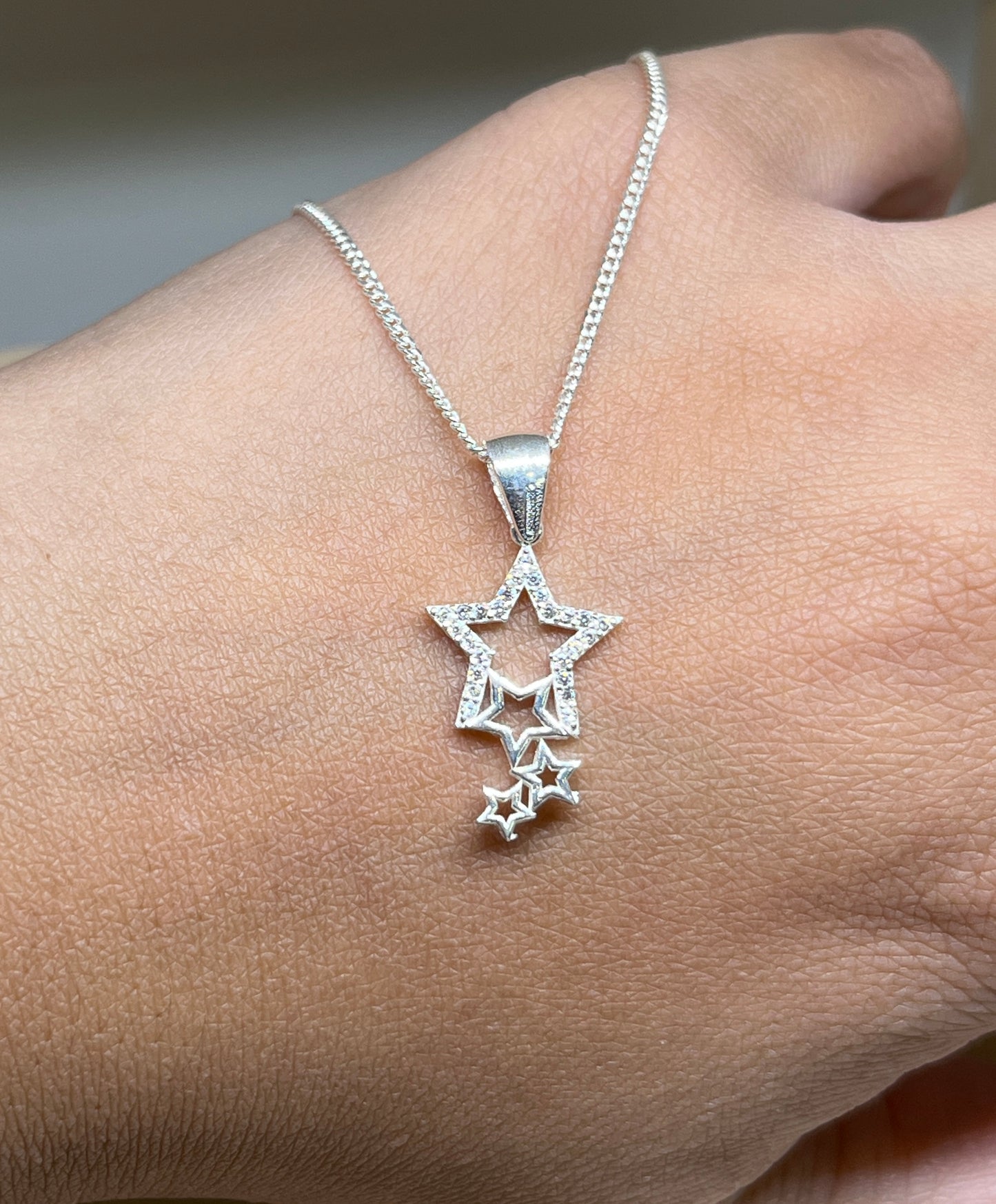 Triple Star necklace