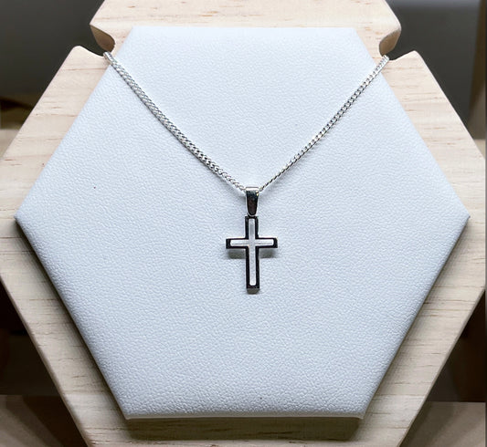 Cross Outline Necklace