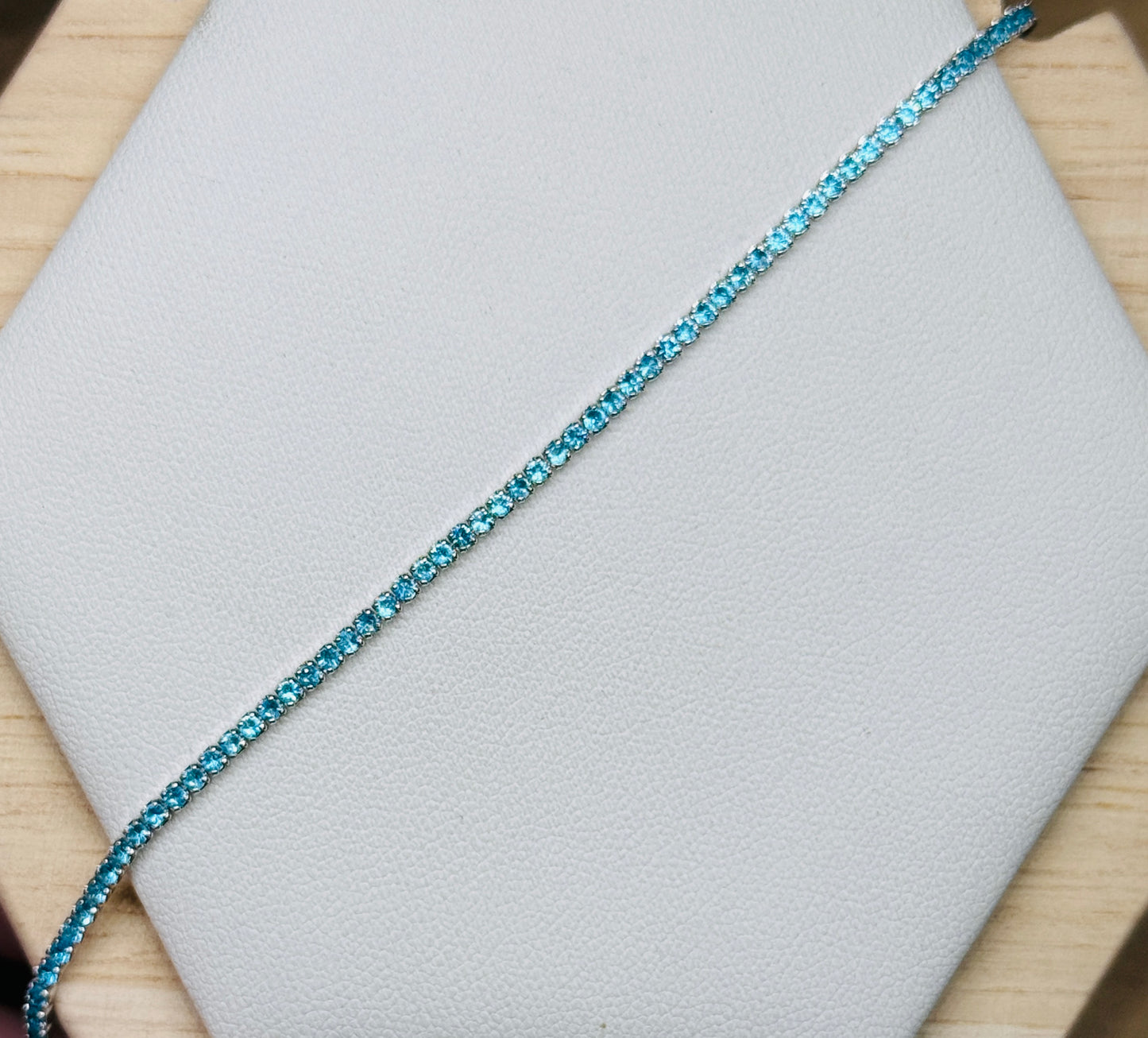 Dainty 4-Claw Tennis Bracelet - 2mm (Various Colours)