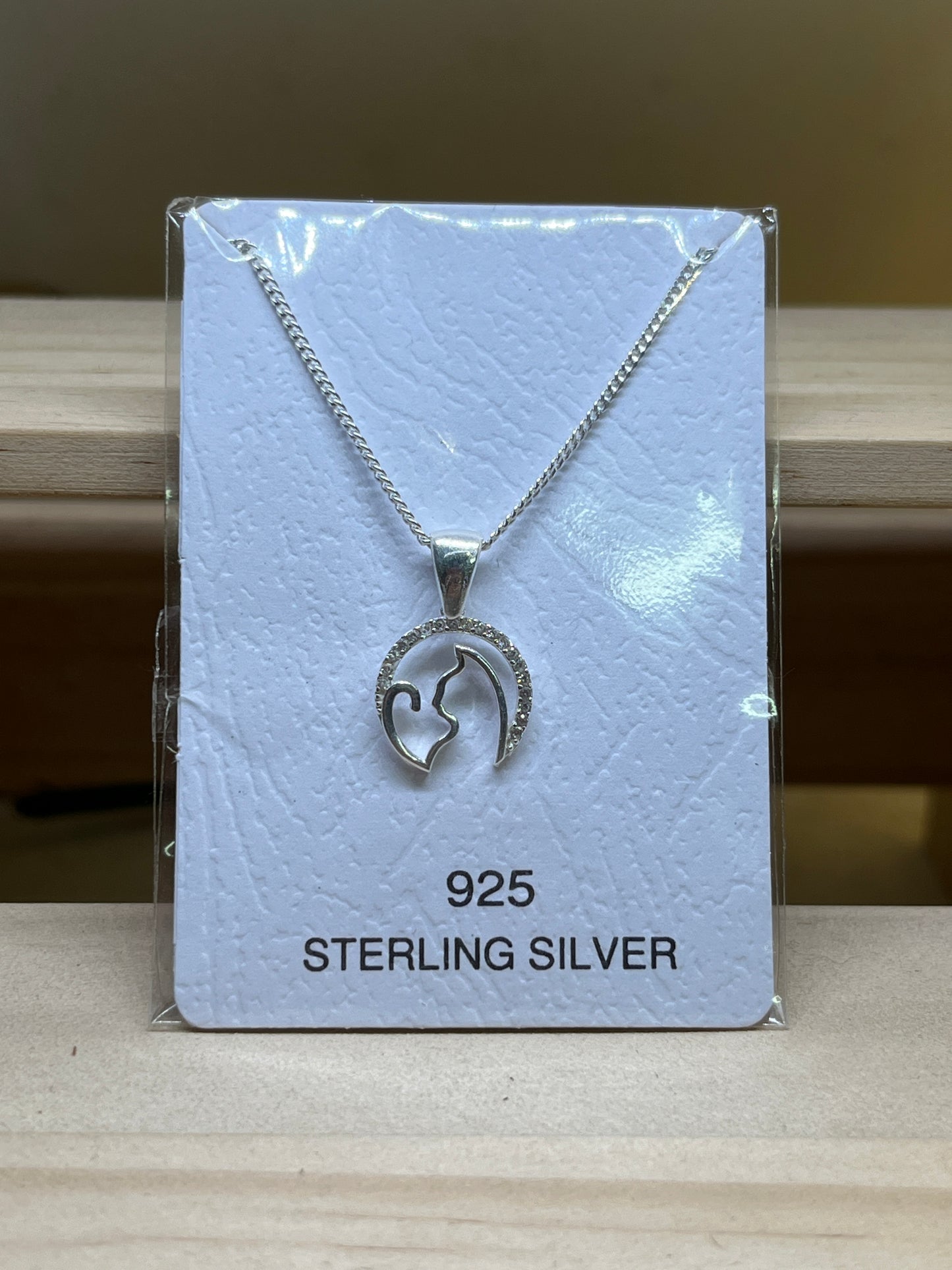 Open Moon Cat necklace