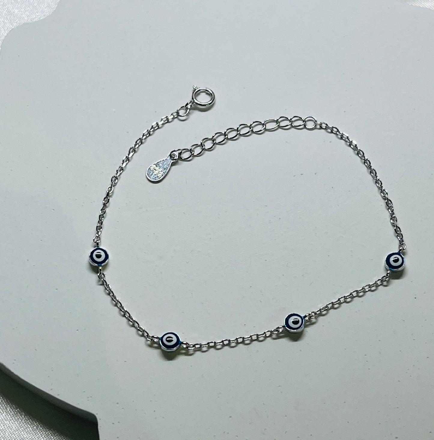 Dainty evil eye bracelet