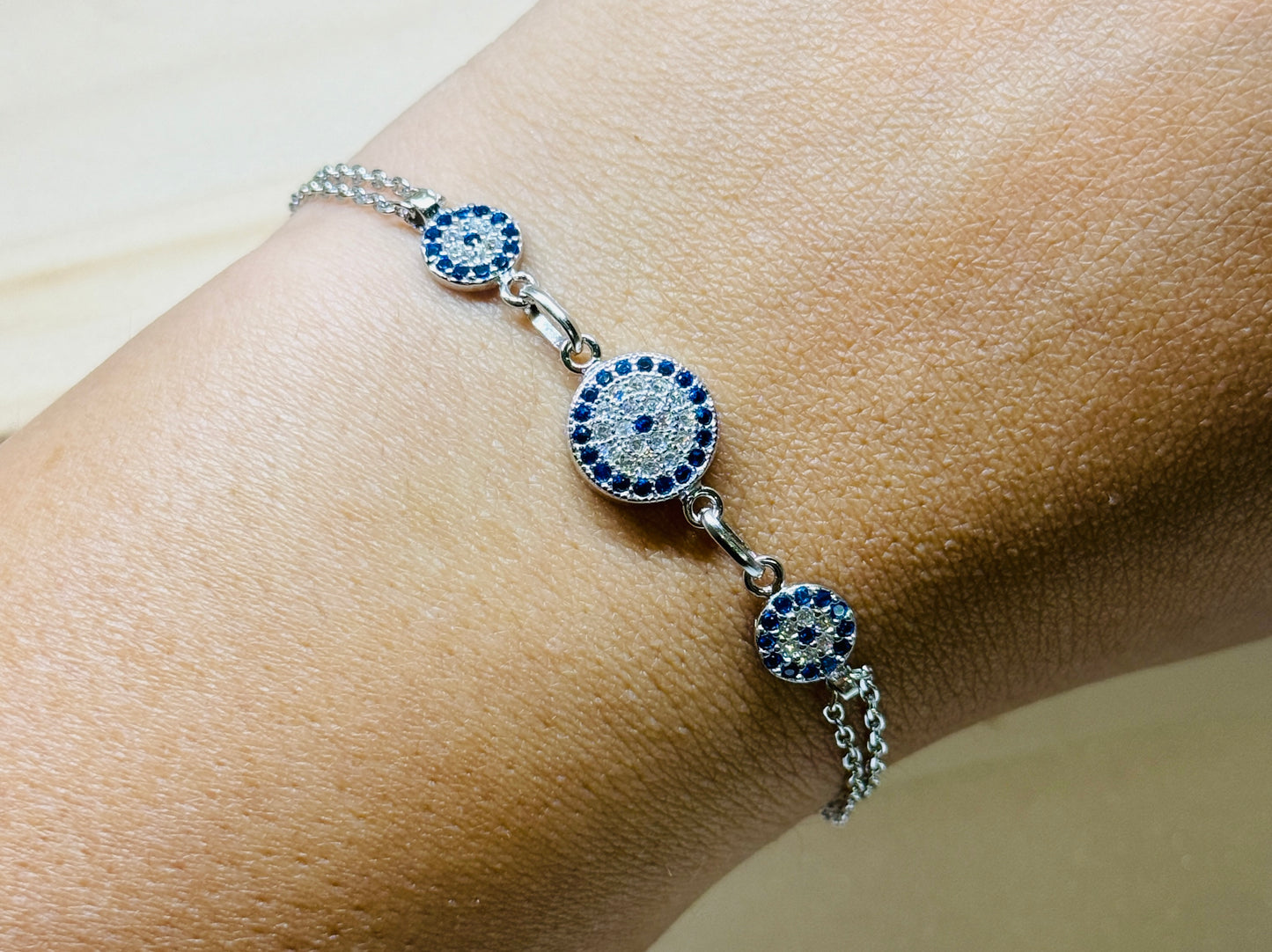 Stunning evil eye bracelet