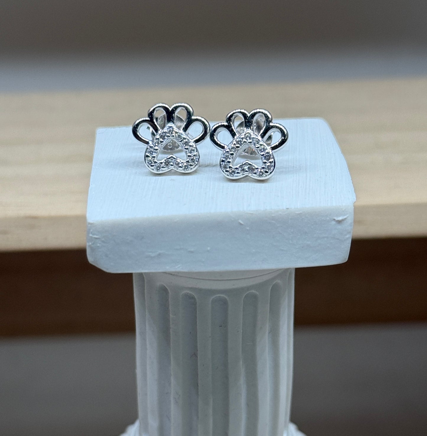 Paw Print Studs