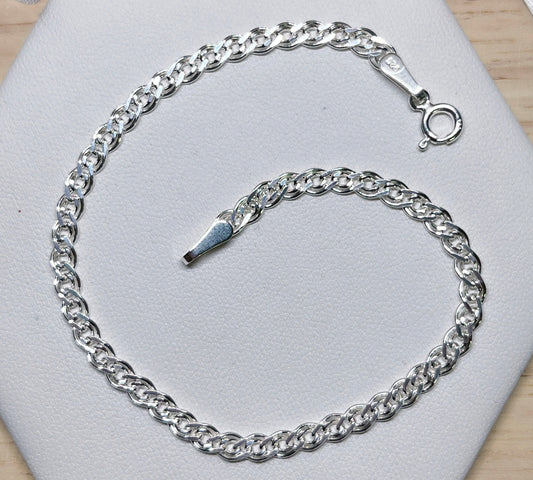 Double curb bracelet