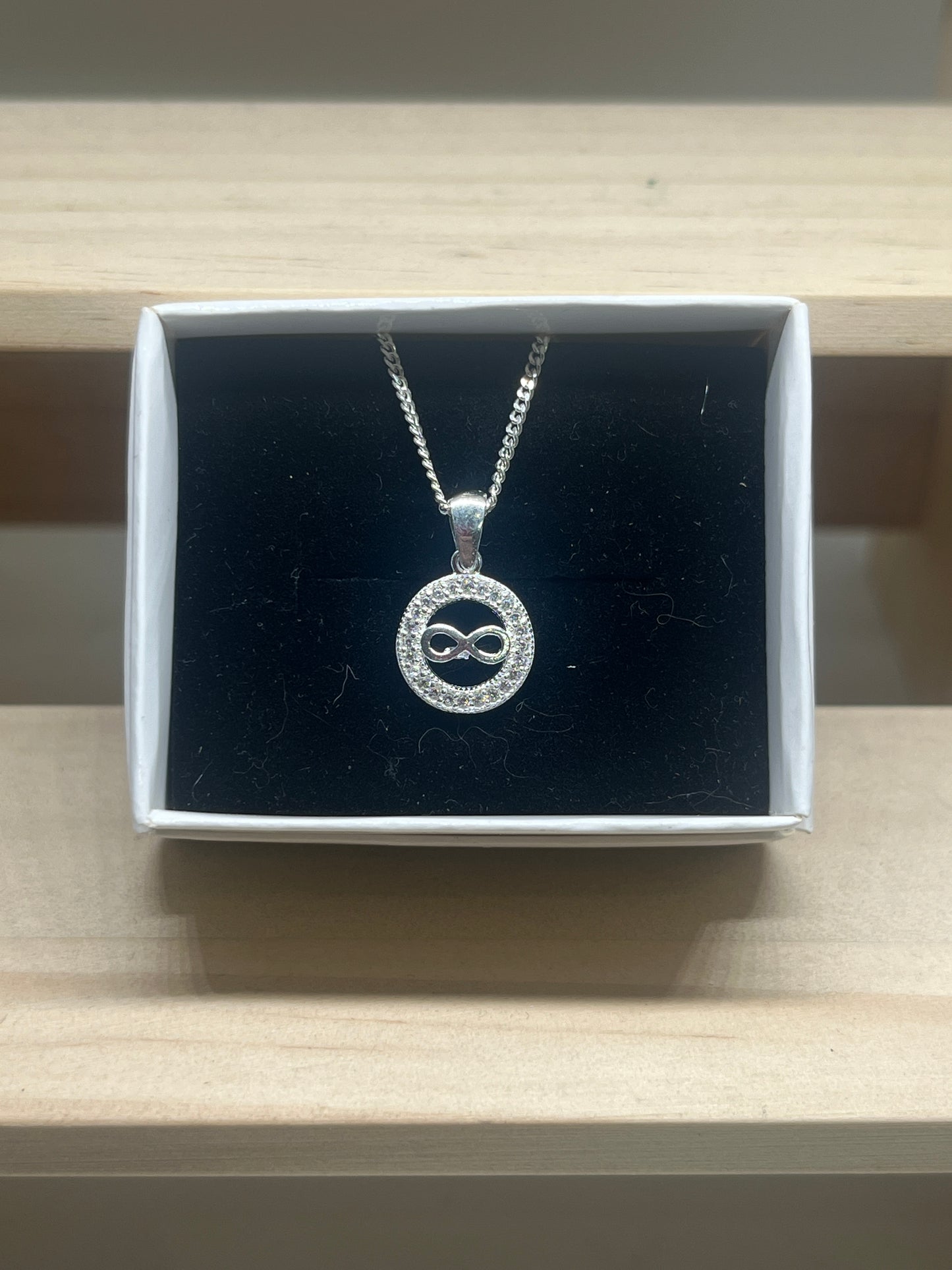 Infinity Disc necklace