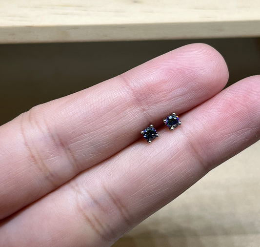Classic 4-Claw studs - Blackish/Purple