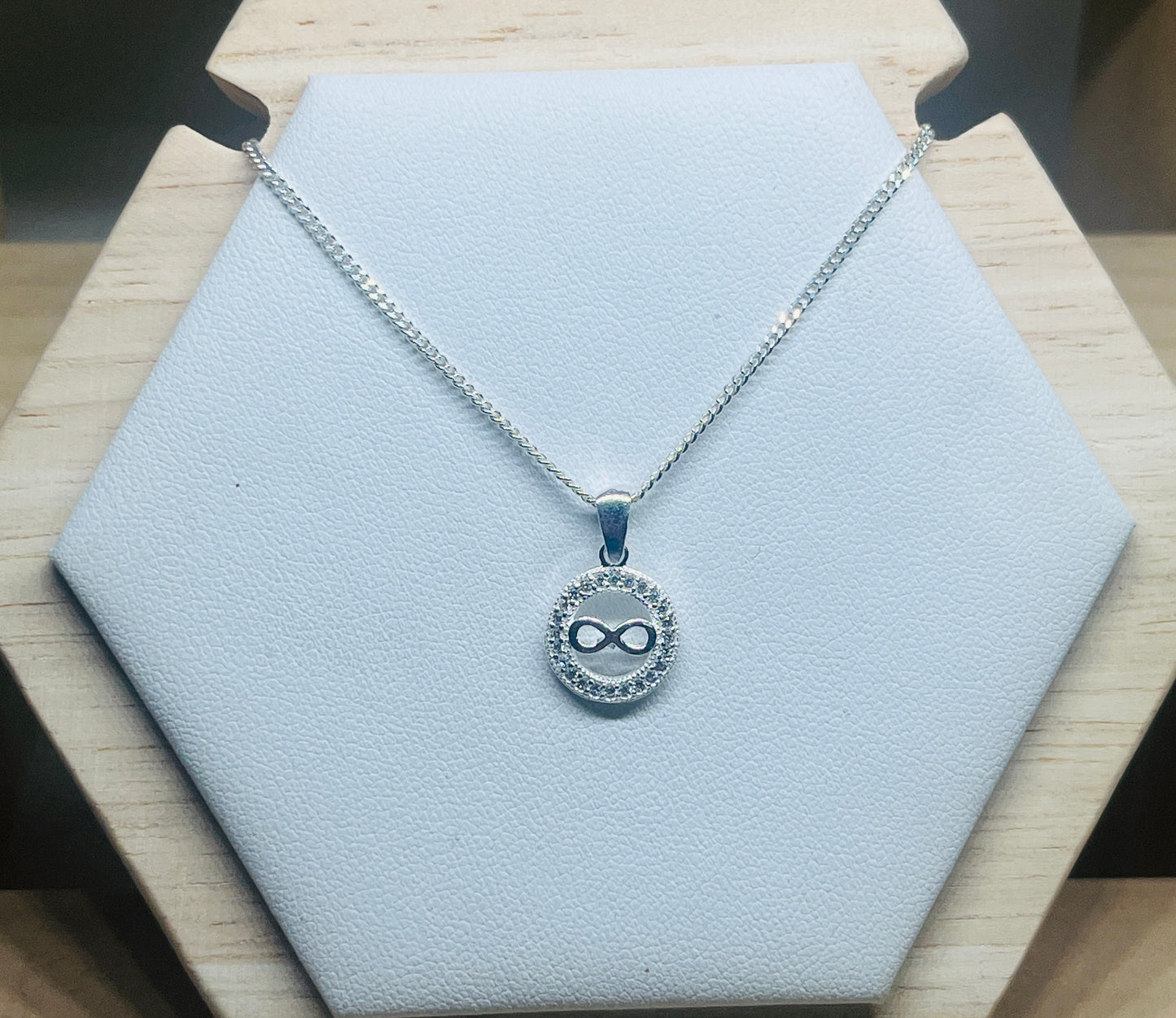 Infinity Disc necklace