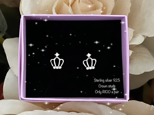 Princess Crown earring studs