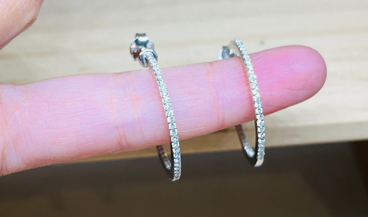 Large Hoop earrings - 2.5cm