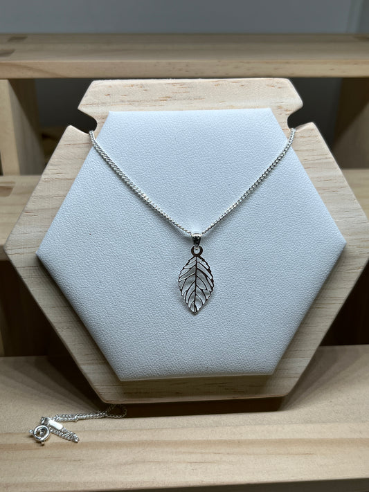 Oragami Leaf necklace