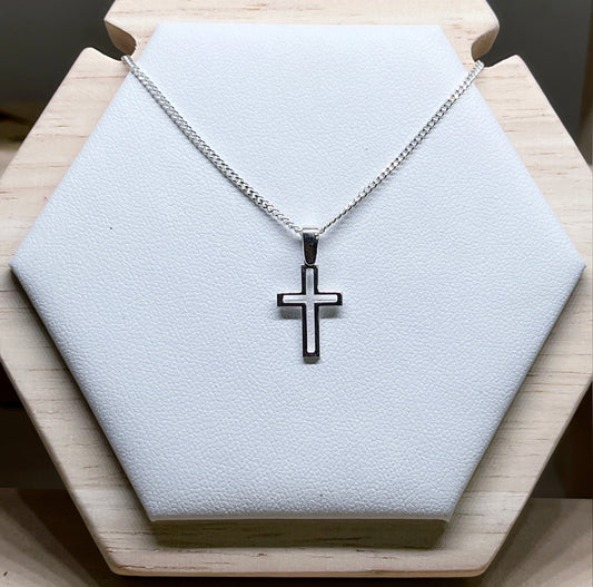 Cross Outline Necklace