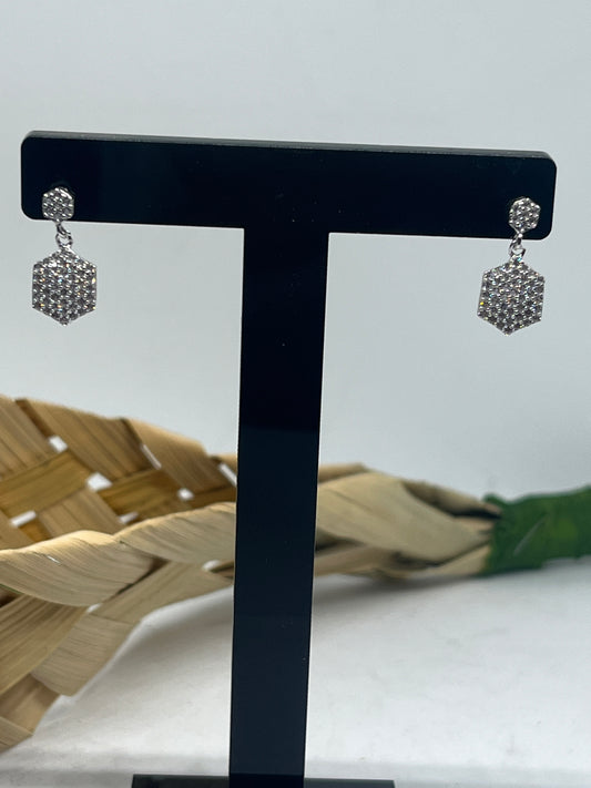 Hexagon shaped earrings