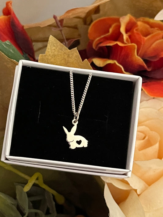 Handmade tiny bunny necklace - By order only